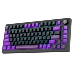 Black & Purple RGB Mechanical Gaming Keyboard
