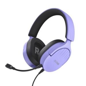 Wired Gaming Headset with Mic – Purple Over-Ear Headphones